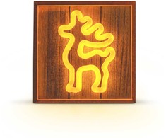 TelForceone Neon Wood Frame LED Elnias šiltai balta FLNW01 Forever Light