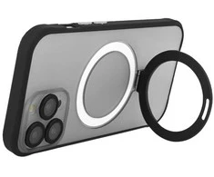 Tecto Shield „Ring Secure Mag“ dėklas, skirtas „iPhone 15 Plus“ 6,7" juodas