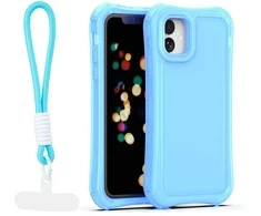 Dėklas Telforceone Safepop case with strap for iPhone 11 mėlynas