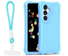 Dėklas Telforceone Safepop case with strap for Samsung Galaxy S24 / S25 mėlynas
