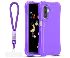 Dėklas Telforceone Safepop case with strap for Samsung Galaxy A17 4G / A17 5G / A26 5G violetinė