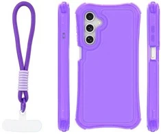 Dėklas Telforceone Safepop case with strap for Samsung Galaxy A16 4G / A16 5G violetinė