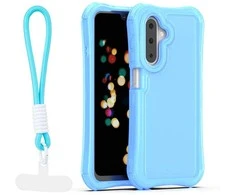 Dėklas Telforceone Safepop case with strap for Samsung Galaxy A17 4G / A17 5G / A26 5G mėlynas