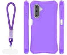 Dėklas Telforceone Safepop case with strap for Samsung Galaxy A17 4G / A17 5G / A26 5G violetinė