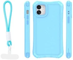 Dėklas Telforceone Safepop case with strap for iPhone 11 mėlynas