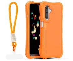 Dėklas Telforceone Safepop case with strap for A17 4G / A17 5G / A26 5G oranžinis