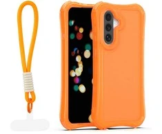 Dėklas Telforceone Safepop case with strap for Samsung Galaxy A57 5G oranžinis