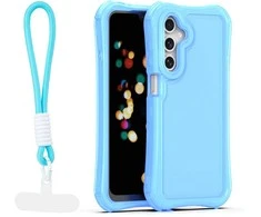 Dėklas Telforceone Safepop case with strap for Samsung Galaxy A16 4G / A16 5G mėlynas