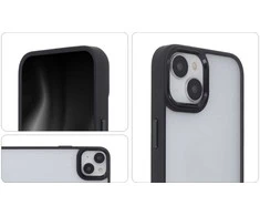 Dėklas Telforceone Satin Elegant Matt Case for iPhone 15 Pro Max 6,7" juodas