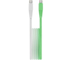 Telforceone Setty USB-C - USB-C 1,5 m 3A KGC-C-1.5320 mėtinės-baltos spalvos gradientas