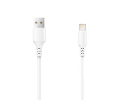TelForceone "Setty" kabelis USB - "Lightning" 3,0 m 2A baltas NAUJIENA