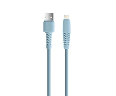 TelForceone Setty kabelis USB - Lightning 1,5 m 2,1A KSA-L-1.523 mėlynas