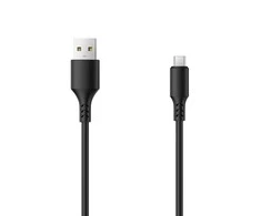 TelForceone Setty kabelis USB - microUSB 1,0 m 1A juodas NAUJIENA