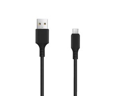 TelForceone Setty kabelis USB - microUSB 3,0 m 2A juodas NAUJIENA