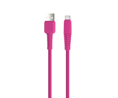 TelForceone Setty kabelis USB - USB-C 1,5 m 2A KSA-C-1.526 rožinis