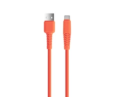 TelForceone Setty kabelis USB - USB-C 1,5 m 2,1A KSA-C-1.5210 oranžinis
