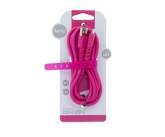 TelForceone Setty kabelis USB - USB-C 1,5 m 2A KSA-C-1.526 rožinis