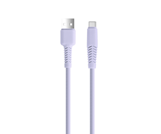 TelForceone Setty kabelis USB - USB-C 1,5 m 2,1A KSA-C-1.529 alyvinis