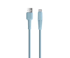 TelForceone Setty kabelis USB - USB-C 1,5 m 2,1A KSA-C-1.523 mėlynas