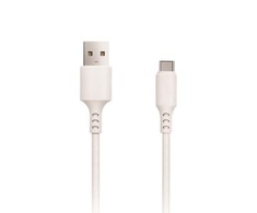 Telforceone Setty kabelis USB - USB-C 3,0 m 2A balta NAUJIENA