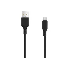 TelForceone "Setty" automobilinis įkroviklis 1x USB 1A juodas + microUSB laidas 1,0 m NAUJIENA