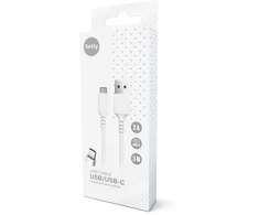 Telforceone Setty kabelis USB - USB-C 3,0 m 2A balta NAUJIENA
