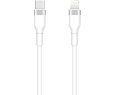 TelForceone "Setty" USB-C - "Lightning" kabelis 1 m 3A KSC-L-130, baltas
