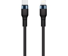 TelForceone "Setty" USB-C - "Lightning" kabelis 1 m 3A KSC-L-131 juodas