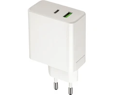 „Telforceone Setty“ sieninis įkroviklis PD+QC USB + USB-C 45W LSI-01white JO