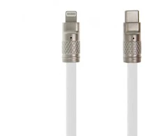 Telforceone Setty Zink kabelis USB-C - Lightning 1,2 m 27W KZC-L-1.2270 baltas