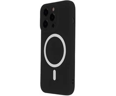 Telforceone Silikoninis minkštas „Magsafe“ dėklas, skirtas „iPhone 14“, juodas