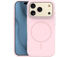 Telforceone Plonas silikoninis „Magsafe“ dėklas, skirtas „iPhone 17 Pro“, šviesiai rožinis
