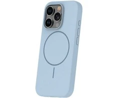 Dėklas Telforceone Silicone Thin Mag case for iPhone 16e / 17e light mėlynas