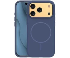 Dėklas Telforceone Silicone Thin Mag case for iPhone 17 Pro Max 6,9" dark mėlynas
