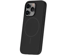 Dėklas Telforceone Silicone Thin Mag case for iPhone 15 Pro 6,1" juodas