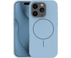 Dėklas Telforceone Silicone Thin Mag case for iPhone 16 Pro Max 6,9" light mėlynas