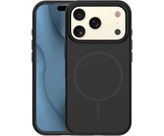 Telforceone Plonas silikoninis „Magsafe“ dėklas, skirtas „iPhone 17 Pro“, juodas