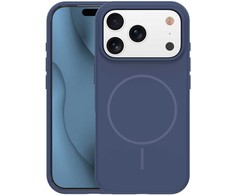 Dėklas Telforceone Silicone Thin Mag case for iPhone 17 Pro 6,3" dark mėlynas