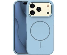 Telforceone Plonas silikoninis „Magsafe“ dėklas, skirtas „iPhone 17 Pro“, šviesiai mėlynas