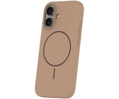 Dėklas Telforceone Silicone Thin Mag case for iPhone 16 Pro Max 6,9" ruda