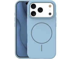 Dėklas Telforceone Silicone Thin Mag case for iPhone 17 Pro Max 6,9" light mėlynas