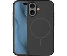Telforceone Plonas silikoninis „Magsafe“ dėklas, skirtas „iPhone 16“, juodas
