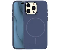 Dėklas Telforceone Silicone Thin Mag case for iPhone 15 Pro 6,1" dark mėlynas