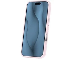 Telforceone Plonas silikoninis „Magsafe“ dėklas, skirtas „iPhone 16“, šviesiai rožinis