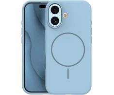 Dėklas Telforceone Silicone Thin Mag case for iPhone 17 6,3" light mėlynas