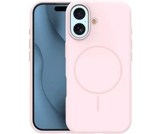 Dėklas Telforceone Silicone Thin Mag case for iPhone 17 6,3" light pink