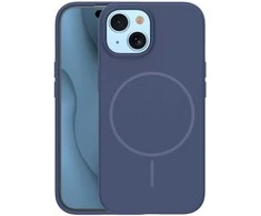 Dėklas Telforceone Silicone Thin Mag case for iPhone 14 6,1" dark mėlynas
