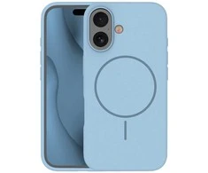 Telforceone Plonas silikoninis „Magsafe“ dėklas, skirtas „iPhone 16“, šviesiai mėlynas