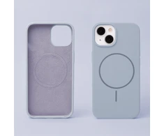 Dėklas Telforceone Silicone Thin Mag case for iPhone 16 Plus 6,7" light mėlynas