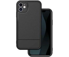 Telforceone „iPhone 11“ paprastas anglies pluošto dėklas, juodas